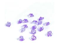 MOHUIED Fish Tank Gravel Lot de 100/200 Pierres Glace pilée Transparentes en Cristal, décorations fête, Mariage, Vase, Remplissage, for la Maison(Purple,200pcs)