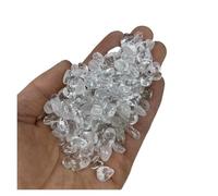 MOHUIED Fish Tank Gravel Lot de 50 à 500 g Cristaux Blancs colorés, Gravier, Quartz, Pierre Reiki, décoration d'aquarium, Maison, Feng Shui(100g)