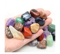 MOHUIED Fish Tank Gravel Pierres roulées, Pierres polies en Vrac, précieuses, Cristaux Assortis for la décoration de Maison, du Jardin, l'aquarium(Color 29,50g)