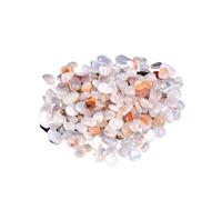 MOHUIED Fish Tank Gravel Spécimen de Gravier cristallin, Quartz Rose, améthyste, décoration d'intérieur colorée for Aquarium, Pierre énergétique, Roche minérale, 50 g/100 g(Color 13,100g)