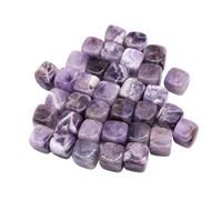 MOHUIED Fish Tank Gravel Spécimen de Gravier d'agate Rouge et Noire cornaline, Pierre polie carrée Reiki for Aquarium, décoration d'intérieur(Color 7,50g)