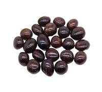 MOHUIED Fish Tank Gravel Spécimen de Gravier d'agate Rouge et Noire cornaline, Pierre polie carrée Reiki for Aquarium, décoration d'intérieur(Color 13,1PC)