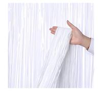 MOHUIED Fond d'écran à Franges Rideau à Franges en Aluminium for arrière-Plan de fête, Draperies décoration for Stand Photo Mariage(Color 8,2m(Drop) x1m(Width))