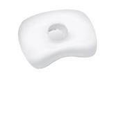 MOHUIED Oreiller perforé Oreiller de perçage d'oreille en Coton, Ergonomique, Portable, incurvé, for Dormir sur Le côté, Respirant, Confortable, avec Trou(White)