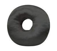 MOHUIED Oreiller perforé Oreiller de perçage d'oreille en Forme Beignet, Protecteur Lavable, Fermeture éclair Invisible, Ergonomique(Black)