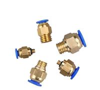 MOHUIED Raccord Rapide 10/50/100 raccords pneumatiques Rapides, Filetage mâle métrique, Insertion par Pression, M5 M6 M8 M10 M12 M14 M16 M20(PC6-M10x1,50 PCS)