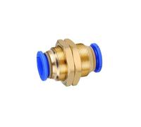 MOHUIED Raccord Rapide Lot de 5 raccords pneumatiques Droits for Tubes 4 mm, 6, 8, 10 et 12 diamètre extérieur, avec Connexion Rapide embase à Pression(Type 1)