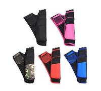 MOHUIED Sac à flèches de Taille Carquois à 3 Tubes for flèches, Sac de Transport étanche for Arc et, Porter la Ceinture, Accessoire for gaucher/droitier(Left Hand Blue)