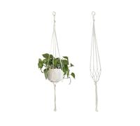 MOHUIED Support de Plante Tissé Paniers à Plantes en macramé Faits la Main, Support de Pots Fleurs, décoration Suspendue Balcon, Corde Levage nouée, Fournitures Jardin for Maison(Type 2)