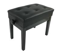 MOHUIED Tabouret de Piano Double Classique Duo, Banc Rangement for Clavier, siège Large, Similicuir Noir pour pianistes