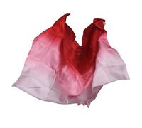 MOHUIED Voile de Danse Orientale Foulard de danse du ventre, voile, châles for femmes, écharpe légère jetée à la main, châle en soie dégradé, spectacle(Color 5,300X114CM)