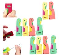 MOHXFE Automatic Needle Threader,Automatic Threading Aid Needle Threader,Needle Threaders for Hand Sewing,Sewing Machine Needle Threader,Threading Aid Needle Threader Tool,Colors Random (10PC)