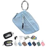 MOHXFE Die Iris Geldbörse,Wasserdichte Nylon-Schlüsselanhänger-Geldbörse für Frauen,Iris-Geldbörsen für Frauen,Die Iris Pouch Wristlet,Wristlet Bag Zip Card Case,Große Kapazität (1PC-G)