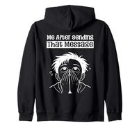 Moi après Avoir envoyé ce Message Covering Face Overwhelmed Meme Sweat à Capuche