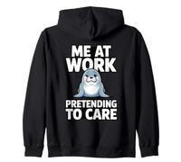 Moi au Travail, Je Fais Semblant de m'occuper d'une drôle d'otarie Sweat à Capuche