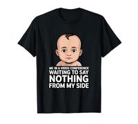 Moi dans Une vidéoconférence en Attendant de ne Rien dire de Mon côté T-Shirt