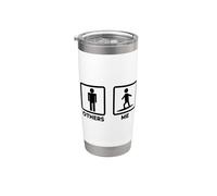 Moi en tant surfeur Instructeur de surf Gobelet isotherme en acier inoxydable double paroi