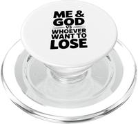Moi et Dieu vs Celui Qui Veut Perdre sa Motivation PopSockets PopGrip pour MagSafe