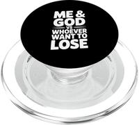 Moi et Dieu vs Celui Qui Veut Perdre sa Motivation PopSockets PopGrip pour MagSafe