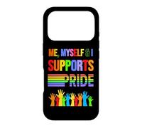 Moi et Moi soutenons Pride Rainbow Open Gay & Loved Hands Coque pour iPhone 17 Pro