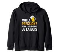 Moi la Pression Je la Bois Humour drôle bière Pression Sweat à Capuche