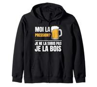 Moi la Pression Je la Bois Humour drôle bière Pression Sweat à Capuche