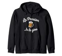 Moi la Pression Je la gère Humour drôle bière Pression Sweat à Capuche