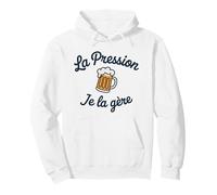 Moi la Pression Je la gère Humour drôle bière Pression Sweat à Capuche