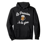 Moi la Pression Je la gère Humour drôle bière Pression Sweat à Capuche