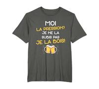 Moi La Pression Je Ne La Subis Pas Je La Bois Humour T-Shirt