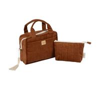 Moi Mili Ensemble de trousses de maquillage pour femmes - Trousse de maquillage pour voyage, Caramel, Trousse de maquillage