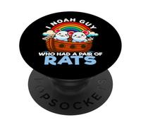 Moi, Noah, Le Gars Qui Avait Une Paire de Rats, l'arche de Noé, Les rongeurs, la Religion des rongeurs PopSockets PopGrip Adhésif