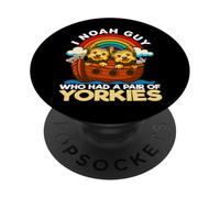 Moi, Noah, Le Gars Qui Avait Une Paire de Yorkies, l'arche de Noé PopSockets PopGrip Adhésif