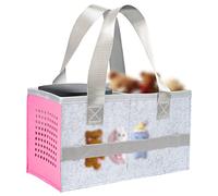Moicainy Sac de rangement pour Toniebox, étui de transport pour Tonies, étui de transport pour Tonie, transporteur pour Tonie, rose, Organiseur de sac