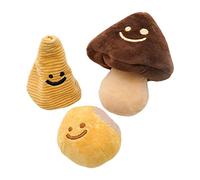 MOIDHSAG Lot de 3 jouets amusants en peluche - Fonction d'alimentation cachée - Jouet pour chien - Jouet chantant