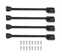 MOIDHSAG Lot d'extensions de pieds de table pliables en fer à cheval - Support de pince - Base en fer à cheval pour projets de rangement pratiques
