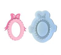MOIDHSAG Moule ovale en résine et silicone avec nœud papillon pour femme