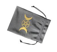 MOIDHSAG Sac à cartes de jeu de société avec cordons de serrage - Sac en flanelle - Pochette à bijoux - Organisateurs de cartes - Fournitures de sorcellerie, Ztd13