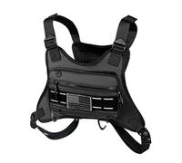 MOIDHSAG Sac de poitrine étanche - Poche poitrine - Sac à dos - Poche avant - Gilet de course - Pour la pêche et le cyclisme