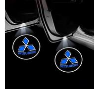 MOIKOTLR 2 pièces Eclairage de Porte, pour Mitsubishi L200 2006-2015 Lumière de Projecteur de Voiture Lumière de Bienvenue de Porte de Voiture