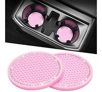 MOIKOTLR 2 Pièces Porte-Gobelet Voiture,pour BMW Serie 3 F31 Touring 2000-2024 2025 universels antidérapants Dessous Insert Facile Nettoyer, Résistant la Chaleur,B