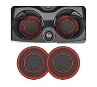 MOIKOTLR 2 Pièces Porte-Gobelet Voiture,pour Toyota CHR C-HR 2018-2025 universels antidérapants Dessous Insert Facile Nettoyer, Résistant la Chaleur