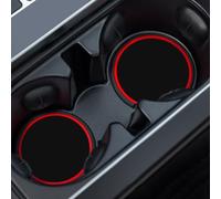 MOIKOTLR 2 Pièces sous-Verre Voiture, pour Hyundai Tucson N-Line NX4 2023 2022 2021 Porte-gobelet De Voiture sous-Verres Anti-dérapant Coaster Tasse Tapis,B