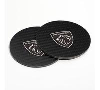 MOIKOTLR 2 Pièces sous-Verre Voiture, pour Peugeot 208 II Hatchback 2019-2023/Peugeot 208 I Hatchback 2012-2019 Porte-gobelet De Voiture sous-Verres Anti-dérapant Coaster Tasse Tapis