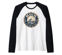 Moin Das War Genug café Mouette d'Allemagne du Nord Manche Raglan