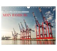 Moin Hamburg - Durch das Jahr an der Elbe (Wandkalender 2026 DIN A4 quer), CALVENDO Monatskalender: Maritimes Flair und Elb-Romantik - Hamburg in seinen schönsten Momenten