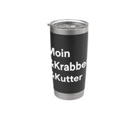 Moin Krabben Kutter Mer du Nord Côte Hambourg Gobelet isotherme en acier inoxydable double paroi