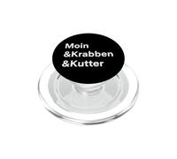 Moin Krabben Kutter Mer du Nord Côte Hambourg PopSockets PopGrip pour MagSafe