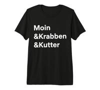 Moin Krabben Kutter Mer du Nord Côte Hambourg T-Shirt Haut de Gamme