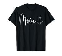 Moin Plaque en Forme d'ancre en Forme de cœur Frise Orientale de la mer du Nord T-Shirt Graphique avec Valeur